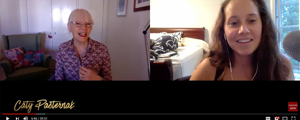 About dreams with Jane Teresa Anderson on Caty Pasternak's Sexy Soul Radio video podcast