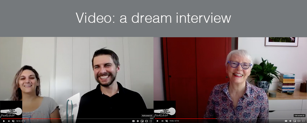 Video interview on dreams Noizviol8ion and Jane Teresa Anderson